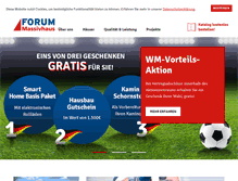 Tablet Screenshot of forum-massivhaus.de